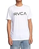 RVCA Men's Premium Red Stitch Short Sleeve Graphic Tee Shirt, Big White, Large