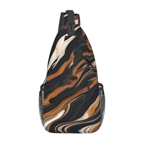 Sac à dos abstrait marbré homme pour trajets quotidiens et randonnée pierre croisée