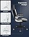 SONGMICS OBG28G Silla Racing, con Altura Ajustable, Apoyabrazos Abatibles, Mecanismo de Inclinación,...