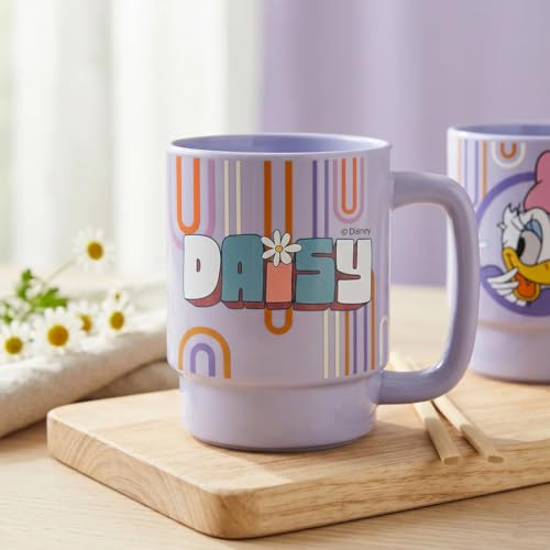 Image of Clay Craft - Official Daisy Duck Print, Fine Ceramic Coffee Mug, 500 Ml | Cartoon Character Gift Mug for Kids & Adults | Microwave & Dishwasher Safe | Disney Licensed