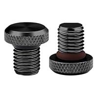 AYVRUOP M10 Motorrad Spiegel Stopfen,CNC Abdeckung,Blindstopfen,M10 Schrauben,Gewindestopfen,Aluminium Anodische Oxidation Schrauben Gewinde Verkleidungsschrauben 2×Rechtsgewinde/clockwise(1 Paar)