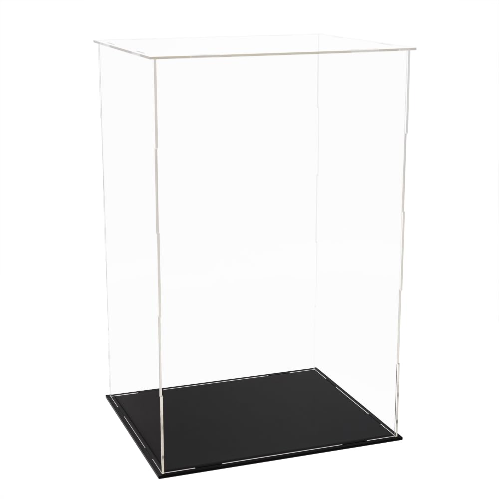 Odoria Teca Espositiva Acrilica Vetrina: 35 cm Alta Scatola Protettore Trasparente per Bambole Figure Scala 1/6 30 cm Statue Trofei Oggetti da Collezione, Montaggio Richiesto