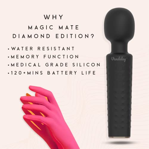 Image of Vandelay (UK) Magic Mate Sports Massager Diamond Edition (Matte Black)