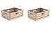 Produktbild 2x Faltbox im Holzdesign 40x30x16 * Klappbox für Obst, Gemüse * Obstkiste Gemüsekiste Holz Optik