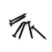 Musiclily 3x22mm Guitar Bridge Mounting Countersunk Screws,Black (20 Pieces)