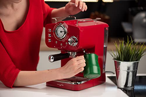 Espressomaschine Siebträger | Kaffeemaschine mit Siebträger | Espresso Milchaufschäumer | Siebträgermaschine klein | für… – Bild 7