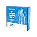 Amazon Basics Disposable Clear Assorted Cutlery Set, Premium Quality, 192 Count, Large Combo Pack Forks, Spoon and Knives 1