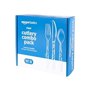 Amazon Basics Disposable Clear Asso...