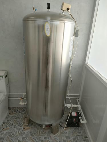 Drfghk Edelstahl-Drucktank 60L Wasserspeicher