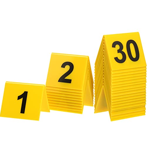 30 Pack Evidence Markers Crime Scene Markers Tents Evidence Number Cards