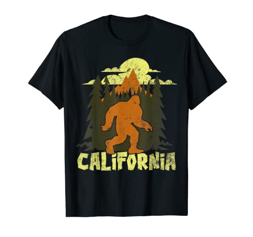 California Bigfoot Hunter Crede Sasquatch State Pride Maglietta