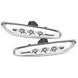 luz de giro auto 【Alta confiabilidad】:Con un recubrimiento especial en la superficie de la lente, evita la turbidez y la decoloración, lo que garantiza una iluminación y seguridad operativas adecuadas. Alta fiabilidad BMW LED de luz lateral con un rendimiento estable.