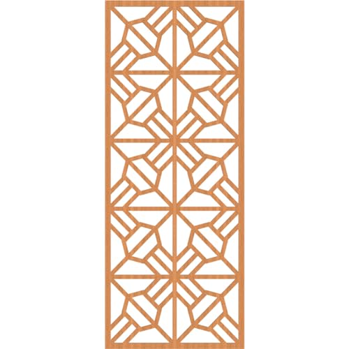 Image of 23 3 /8 inchW x 59 3 /8 inchH x 3 /8 inchT Auburn Decorative Fretwork Wood Wall Panels, Cherry