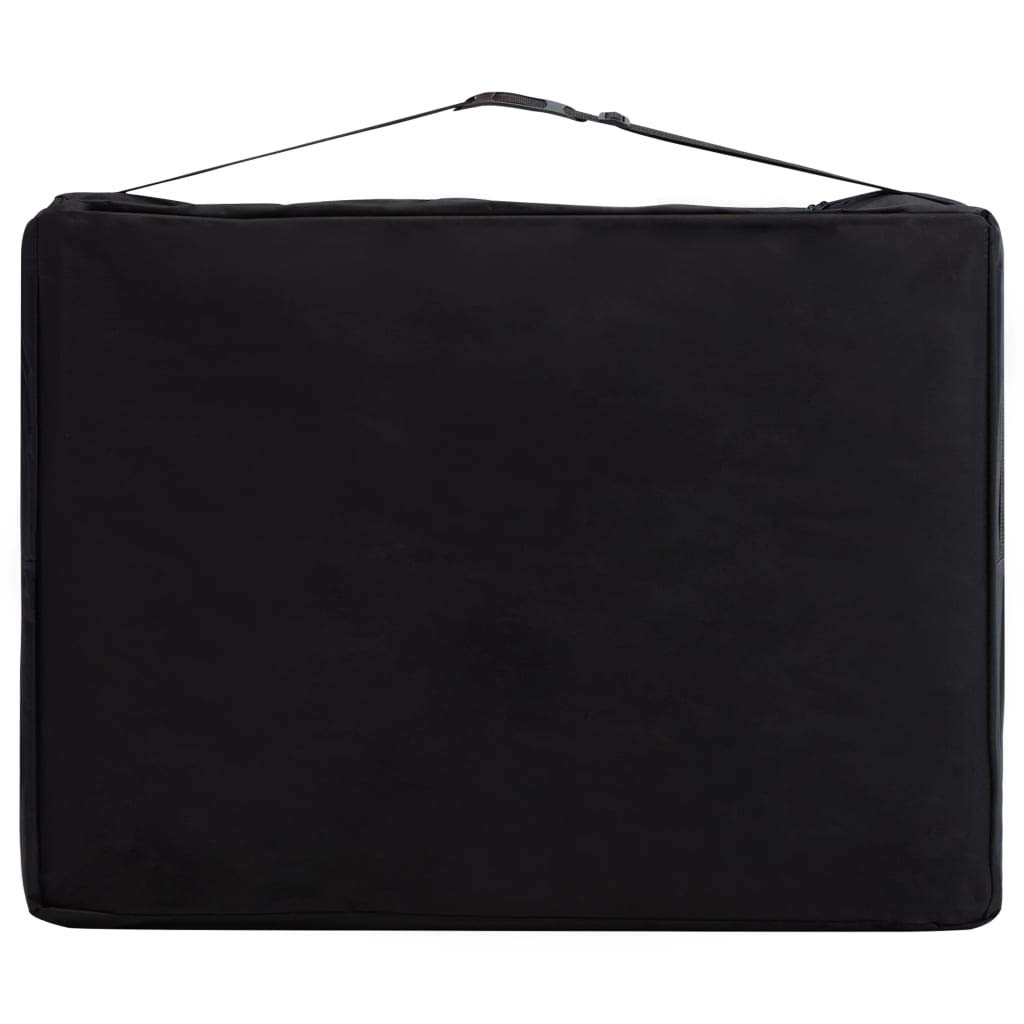 Massageliege Klappbar 2-Zonen mit Holzgestell Schwarz und Beige,Gesundheit & Schönheit,Körperpflege,Massage & Entspannung,Massagetische,Schwarz,16.15 kg-110205