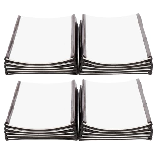 Healifty 20 piezas Portaetiquetas Magnéticos para Archivadores y Neveras Soportes Reutilizables para Organización Almacenes y Oficinas Clips Magnéticos con Superficie Escritura Clara para