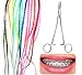 DIY Braces Power Chain Kit - 20Pcs (8.6In/pc) Multi-Color Elastic Rubber Bands Orthodontic Chains with Mathew Plier