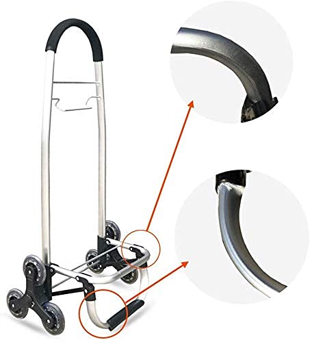 AYCDL Trolley-Wagen Multifunktions-Einkaufswagen Küchenaufbewahrung Mehrzweckwagen Oxford-Stoff Aluminiumlegierung Kletterrad Faltbar Verschleißfest Wasserdicht Trag,F – Bild 8