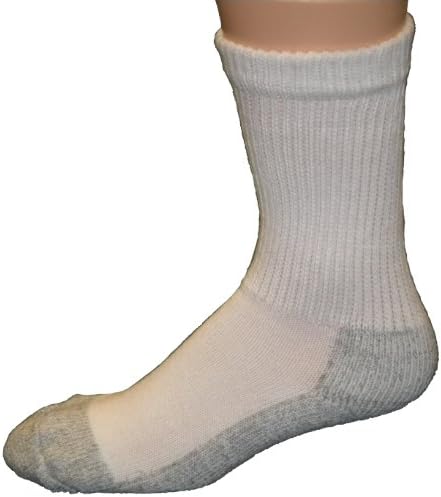 Cushees Men's Crew Socks [White-160XL] (X-Large).