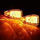 SFONIA 4 Stück Motorrad Blinker Licht, 12V 14LED Blinkerleuchten, E Geprüft Wasserdicht Universal Scooter Quad Cruiser Off Road (Rauch)