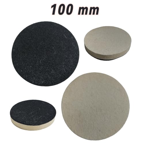2 Discos de Feltro 100mm para Polimento