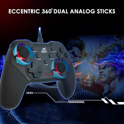 Image of Ant Esports GP100 Controller Joysticks for PC (Windows 7 /8 /8.1 /10) / PS3 / Andriod /Steam Gaming Wired Gamepad