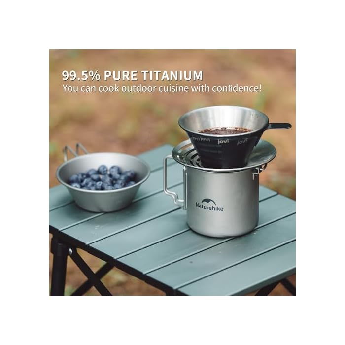 Naturehike Titanium Cup Camping Pot with Bail Handle - Image 7