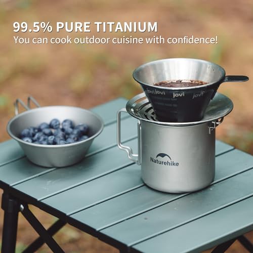 Naturehike Titanium Cup Camping Pot with Bail Handle - Image 7