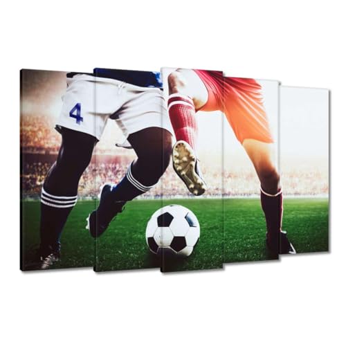 Peinture imprimée football grand format pour décorer un salon de supporter
