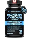 Nutratology® Magnesium L-Threonate + Vitamin B6 | Canadian-Made | Formulated To Help Support Heart & Muscle Function - Balances Electrolytes, Supports Energy Metabolism & Tissue Formation - 120 Count