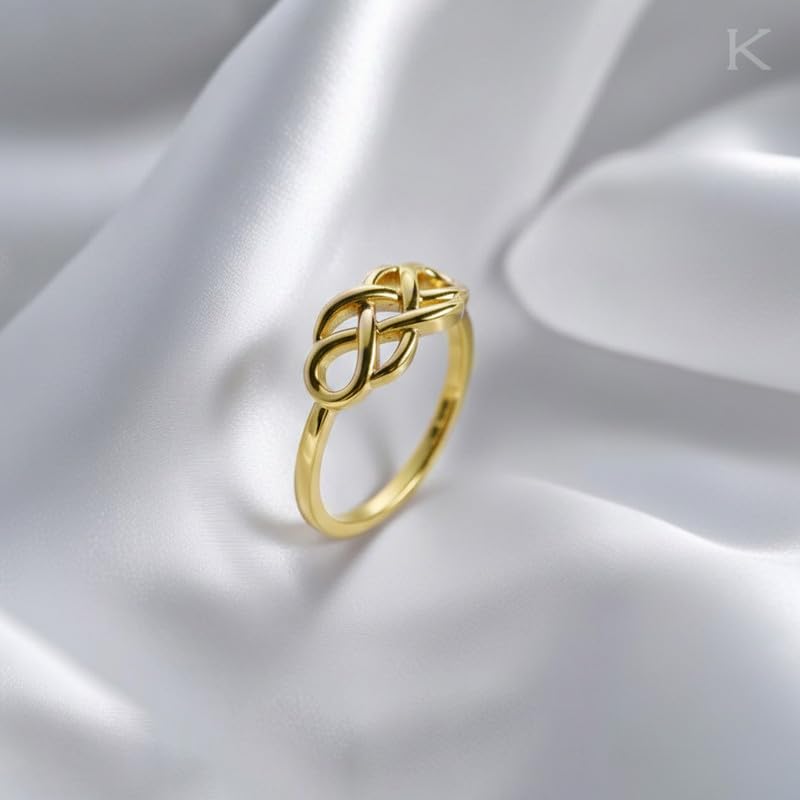 Image of KISNA 9KT / 14KT / 18KT Infinora Yellow Gold Ring For Women | S14