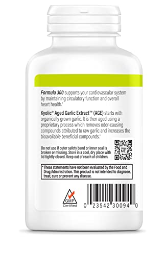 Kyolic Aged Garlic Extract Formula 300 Cardiovascular Health, Vegan, 360 Capsules #TOP1
