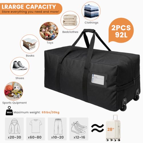 2 Pack Heavy Duty Moving Bags