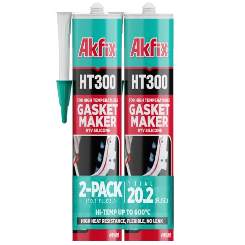 Akfix HT300 High Temp Silicone Gasket Maker (2x10.1 fl.oz.) ...