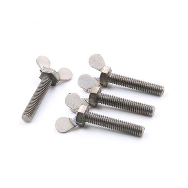 M6x8-60mm Butterfly Screw Thumb Bolts Titanium Screws 2pcs - (Dimensions: M6x35mm)