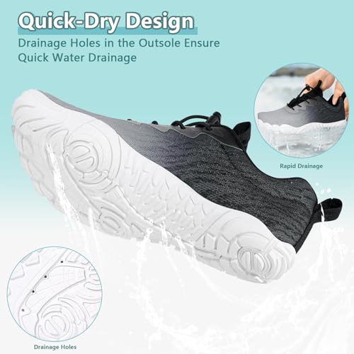 Image of Hike Barefoot Shoes Women Men Footwear, Wide Toe Box Water Shoes, Quick-Dry Zero Drop Comfortable & Non-Slip Pro Barefoot Beach Swim Minimalist Grounding Shoe for Walking Hiking