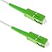 Produktbild BeMatik - Fiber Optic Cable SC/APC auf SC/APC-Simplex Singlemode 9/125 von 3 m OS2 Weiss