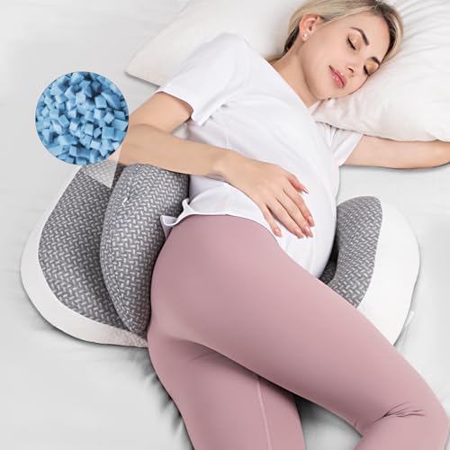 Chilling Home Portable Pregnancy Pillow Memory Foam–Maternity Body Pillow for