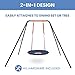 Delta Children PAW Patrol 40-Inch Saucer Swing for Kids – Attaches to Swing Sets or Trees – Includes All Necessary Hanging Hardware & Rope
