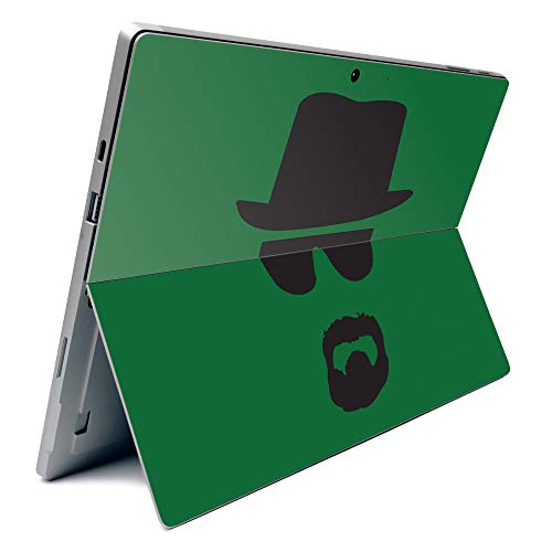 Image of MightySkins Carbon Fiber Skin for Microsoft Surface Pro 7 - Breaking Badass | Textured Carbon Fiber Finish | Easy to Apply, Remove, and Change Styles | Made in The USA