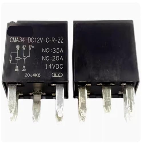 Relais CMA34-DC12V-CR-ZZ 12V 35A à 5 broches pour circuit automobile - Lot de 10 pièces
