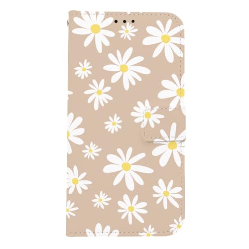 ONLYOU iphone 17 pro max 用 ケース 手帳型 いphone17promax用ケース デイジー はな 花 韓国 diary case アイフォン17プロマックス対応ケース (C. ベージュ)
