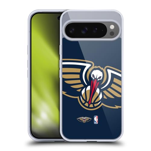 Head Case Designs Officially Licensed NBA Oversized New Orleans Pelicans Logo Gel Case [Military Grade Protection] Compatible with Google Pixel 9 Pro XL