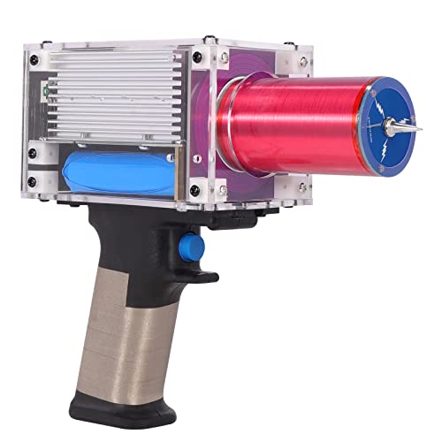 OKYUK Handheld Tesla Coil, Artificial Lightning Generator, Portable Mini Arc, DIY (Type-Charge)