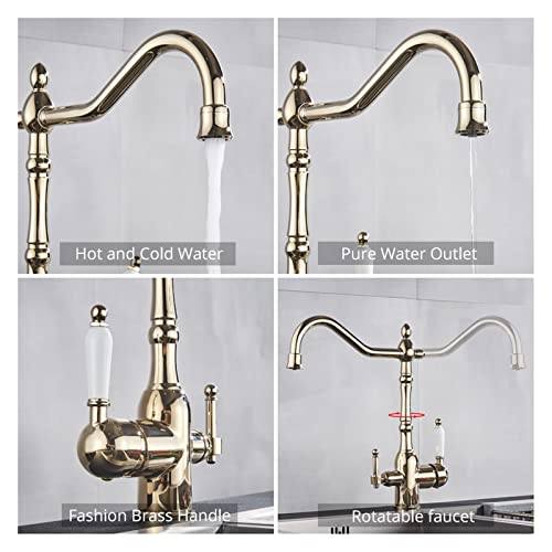 Robinet de cuisine anti impureté eau saine et bec rétractable double jet - 7