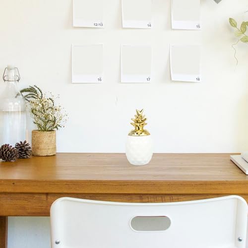 Contenedor para joyas de piña para decorar el escritorio de oficina y organizar mesas de noche 7