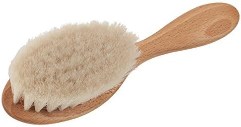 Baby hair brush made of Beechwood with Goat hair very soft by Croll and Denecke
