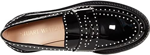 Stuart Weitzman Womens Parker Lift Mini Pearl Loafer Black 6 M | Image 1