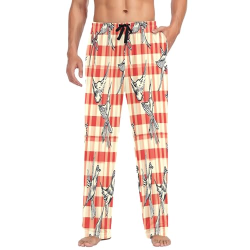 Pantalon de pyjama pour homme multicolore taille L style vintage
