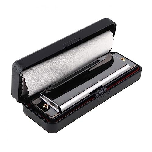 PacuM Harmonica par Instrument Clé 10 Trous 20 Tons Portable Noir Harmonica Harpe Orgue à Bouche Instrument de Musique en Acier Inoxydable for Débutant Harmonica - Les Beatles, Paul McCartney, John Lennon, RIngo Starr, George Harrison PacuM Harmonica par Instrument Clé 10 Trous 20 Tons Portable Noir Harmonica Harpe Orgue à Bouche Instrument de Musique en Acier Inoxydable for Débutant Harmonica – Image 3