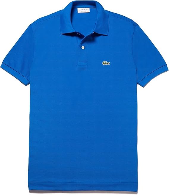 Lacoste L1212 Polo en coton pour homme Coupe classique Bleu K1Q, bleu, M